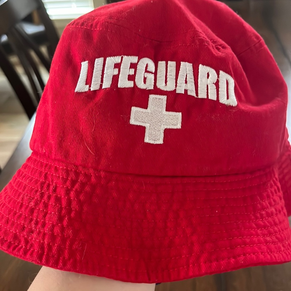 Red Life Guard Bucket Hat